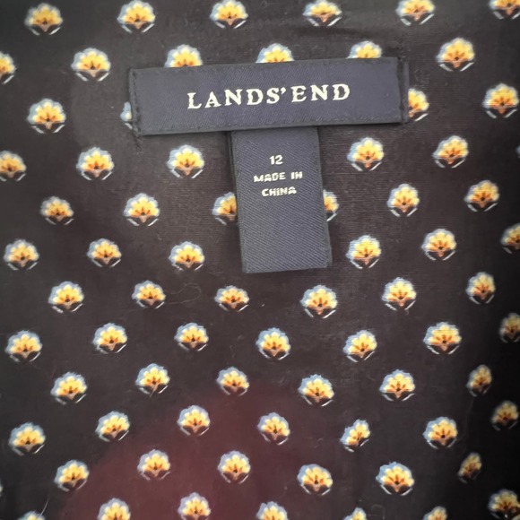 Lands End Women's Button Front Corduroy Jacket Flap Pockets Brown Size 12 - Picture 4 of 8